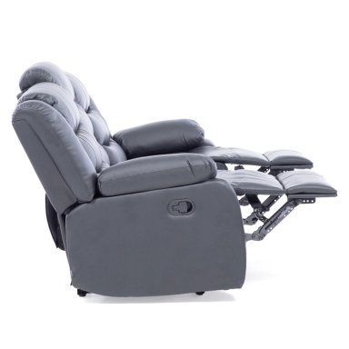 SOFA ROMA 3 CUERPOS NEGRO RECLINABLE MODERNO - 11