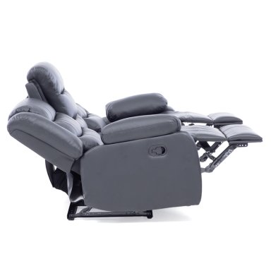 SOFA ROMA 3 CUERPOS NEGRO RECLINABLE MODERNO - 12