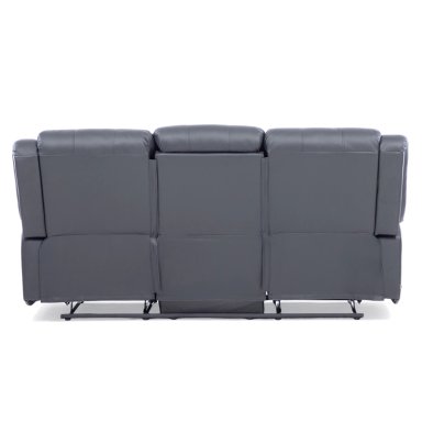 SOFA ROMA 3 CUERPOS NEGRO RECLINABLE MODERNO - 13