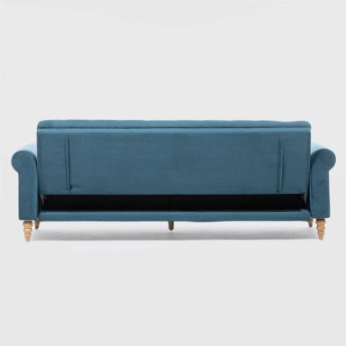 SOFÁ FUTÓN 3 CUERPOS CLÁSICO MILÁN AZUL EG2025BL - 4