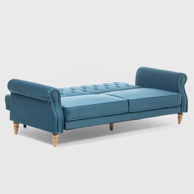 SOFÁ FUTÓN 3 CUERPOS CLÁSICO MILÁN AZUL EG2025BL - 9