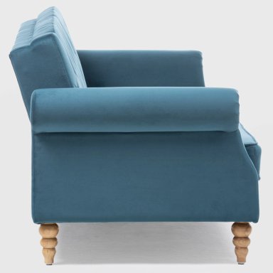 SOFÁ FUTÓN 3 CUERPOS CLÁSICO MILÁN AZUL EG2025BL - 12