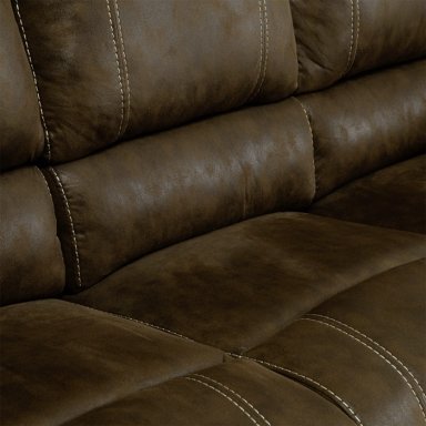 SOFÁ 3 CUERPOS 3 RECLINABLE CLÁSICO CASTLE CUERO VIEJO 98023R4S - 9