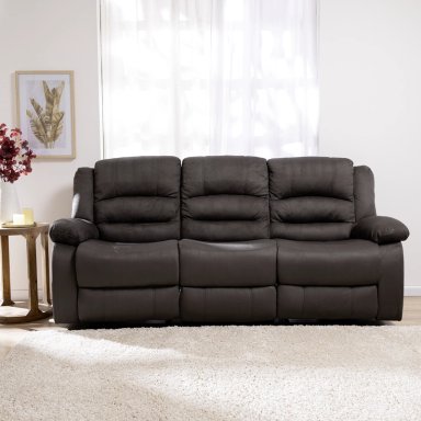 SOFÁ 3 CUERPOS RECLINABLE CLÁSICO MARTELL GRIS 98060SGR - 1
