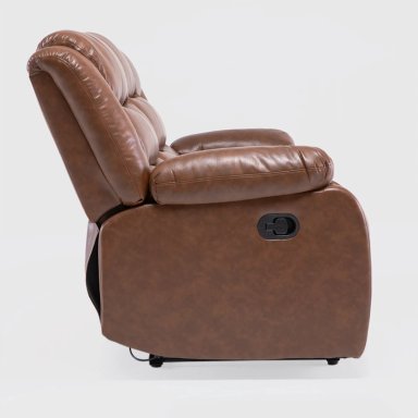 SOFÁ DANIELS KM060SBR 3 CUERPOS CAFÉ RECLINABLE MODERNO ROMA - 11