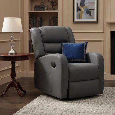 BERGER DANIELS FG98013MGR TERCIOPELO GRIS MASAJEADOR RECLINABLE CONTROL REMOTO - 1