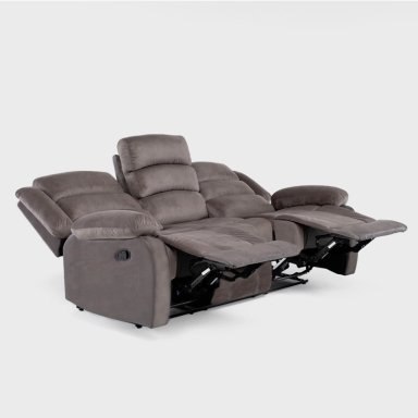 SOFÁ 3 CUERPOS RECLINABLE CLÁSICO MARTELL MARRÓN 98060S - 8