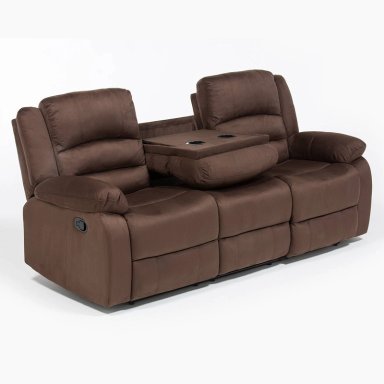 LIVING SOFÁ 3 CUERPOS RECLINABLE MARTELL CAFÉ + 2 BERGERS 98060 - 2