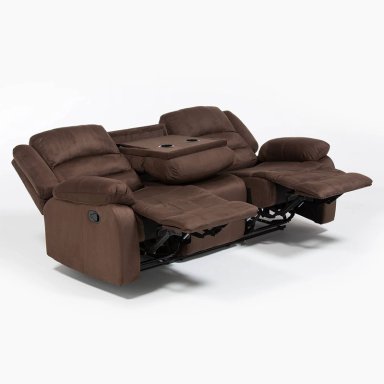 LIVING SOFÁ 3 CUERPOS RECLINABLE MARTELL CAFÉ + 2 BERGERS 98060 - 3