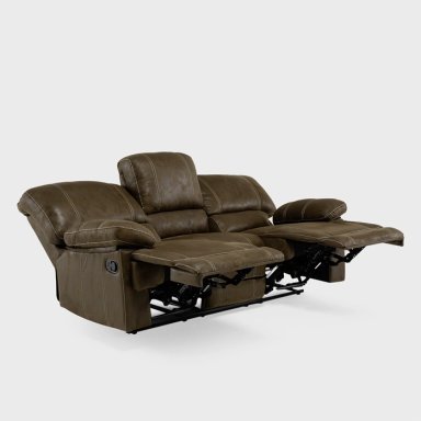 LIVING SOFÁ 3 CUERPOS RECLINABLE CASTLE CAFÉ + 2 BERGERS 98023R4 - 10