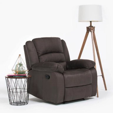 LIVING SOFÁ 3 CUERPOS RECLINABLE MARTELL GRIS + 2 BERGERS FG98060GR - 6