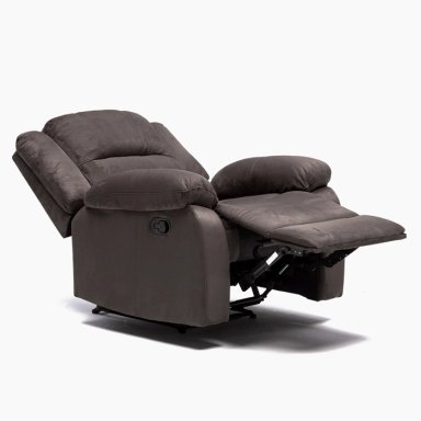 LIVING SOFÁ 3 CUERPOS RECLINABLE MARTELL GRIS + 2 BERGERS FG98060GR - 9