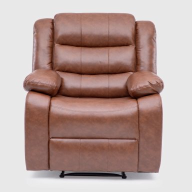 LIVING SOFÁ 3 CUERPOS RECLINABLE ROMA CAFÉ + 2 BERGERS KM060BR - 8