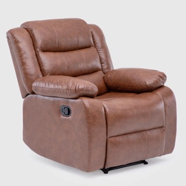 LIVING SOFÁ 3 CUERPOS RECLINABLE ROMA CAFÉ + 2 BERGERS KM060BR - 9