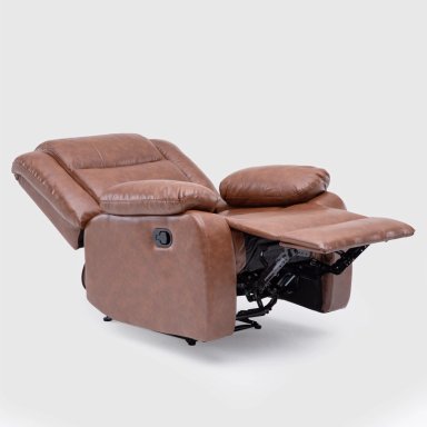 LIVING SOFÁ 3 CUERPOS RECLINABLE ROMA CAFÉ + 2 BERGERS KM060BR - 10