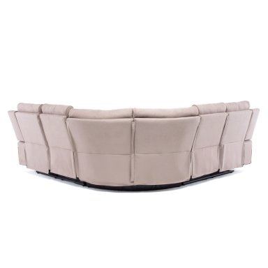 SOFÁ SECCIONAL RECLINABLE LIVING ARIZONA BEIGE SIN CONSOLA 8081KH - 3