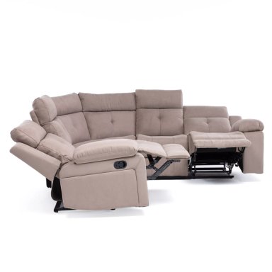 SOFÁ SECCIONAL RECLINABLE LIVING ARIZONA BEIGE SIN CONSOLA 8081KH - 13