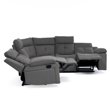 SOFÁ SECCIONAL RECLINABLE LIVING ARIZONA GRIS 8081GR - 3