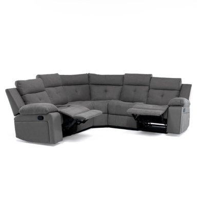 SOFÁ SECCIONAL RECLINABLE LIVING ARIZONA GRIS 8081GR - 4