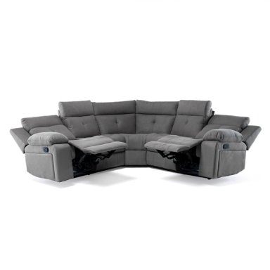 SOFÁ SECCIONAL RECLINABLE LIVING ARIZONA GRIS 8081GR - 5