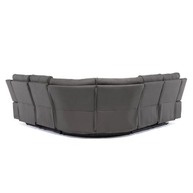 SOFÁ SECCIONAL RECLINABLE LIVING ARIZONA GRIS 8081GR - 8