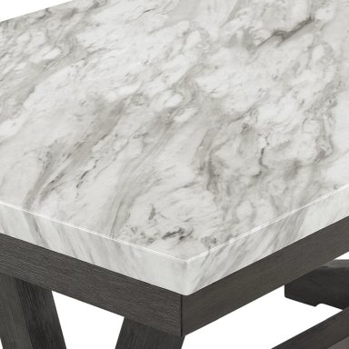 JUEGO DE COMEDOR 6 SILLAS MODERNO RODEUS MÁRMOL D4903 - 5