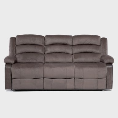 SOFÁ 3 CUERPOS RECLINABLE MODERNO EN COLOR CAFE NEW MARTELL 8040SFFBR - 2