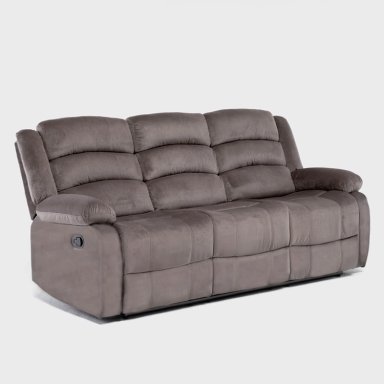 SOFÁ 3 CUERPOS RECLINABLE MODERNO EN COLOR CAFE NEW MARTELL 8040SFFBR - 4