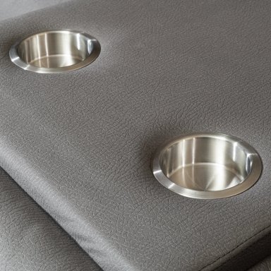 LIVING RECLINABLE SOFÁ 3 CUERPOS + 2 BERGERS NEW PRAGA GRIS SET8041FFGR - 4