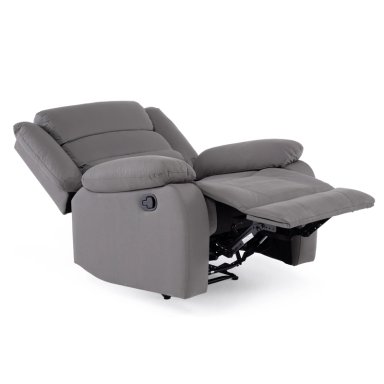 LIVING RECLINABLE SOFÁ 3 CUERPOS + 2 BERGERS NEW PRAGA GRIS SET8041FFGR - 9