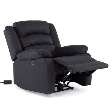 BERGER 1 CUERPO RECLINABLE ELÉCTRICO MODERNO EN COLOR NEGRO NEW PRAGA 8041RFFBKPW - 4