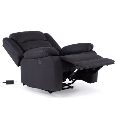 BERGER 1 CUERPO RECLINABLE ELÉCTRICO MODERNO EN COLOR NEGRO NEW PRAGA 8041RFFBKPW - 5