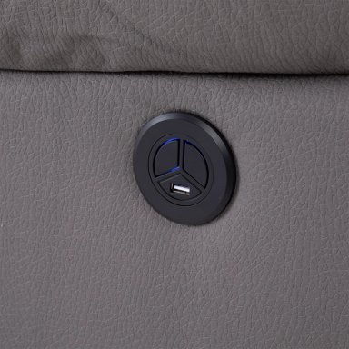 BERGER 1 CUERPO RECLINABLE ELÉCTRICO MODERNO GRIS NEW PRAGA 8041RFFGRPW - 10