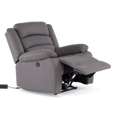 BERGER 1 CUERPO RECLINABLE ELÉCTRICO MODERNO GRIS NEW PRAGA 8041RFFGRPW - 4