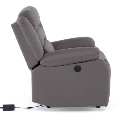 BERGER 1 CUERPO RECLINABLE ELÉCTRICO MODERNO GRIS NEW PRAGA 8041RFFGRPW - 6