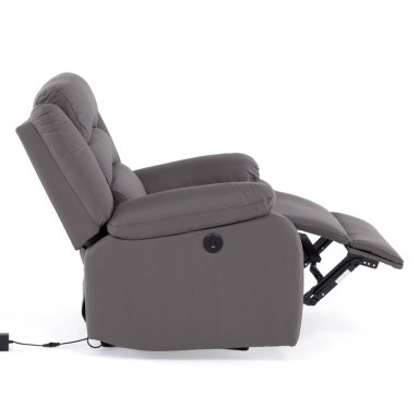 BERGER 1 CUERPO RECLINABLE ELÉCTRICO MODERNO GRIS NEW PRAGA 8041RFFGRPW - 7