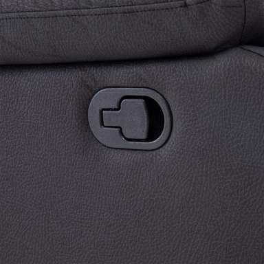 BERGER 1 CUERPO RECLINABLE MODERNO EN COLOR NEGRO NEW PRAGA 8041RFFBK - 5