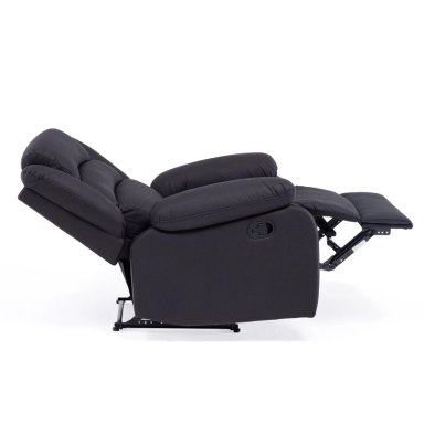 BERGER 1 CUERPO RECLINABLE MODERNO EN COLOR NEGRO NEW PRAGA 8041RFFBK - 7