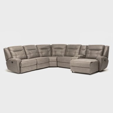 SOFÁ SECCIONAL DERECHO RECLINABLE MODERNO EN COLOR CAFE GRAND 6015 - 3