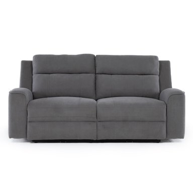 SOFÁ 2 CUERPOS RECLINABLE ELÉCTRICO GRIS MONTANA KM807S - 3