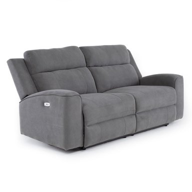 SOFÁ 2 CUERPOS RECLINABLE ELÉCTRICO GRIS MONTANA KM807S - 4