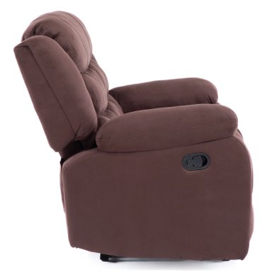SOFA 2 CUERPOS RECLINABLE TRADICIONAL NORMAN CAFE  OSCURO 2011LFDBR - 3