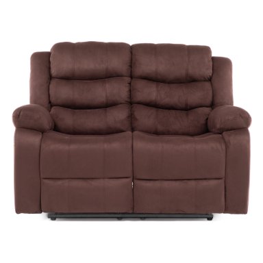 SOFA 2 CUERPOS RECLINABLE TRADICIONAL NORMAN CAFE  OSCURO 2011LFDBR - 6