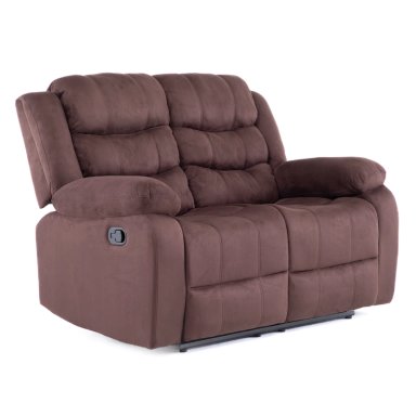 SOFA 2 CUERPOS RECLINABLE TRADICIONAL NORMAN CAFE  OSCURO 2011LFDBR - 7