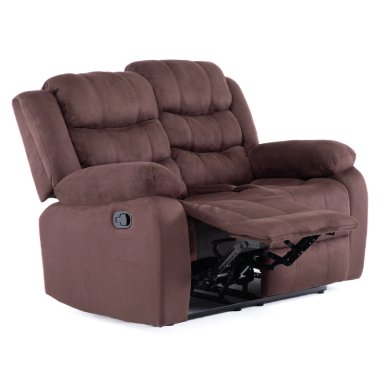 SOFA 2 CUERPOS RECLINABLE TRADICIONAL NORMAN CAFE  OSCURO 2011LFDBR - 9