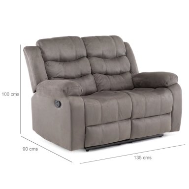 SOFA 2 CUERPOS RECLINABLE TRADICIONAL NORMAN GRIS 2011LFGR - 8