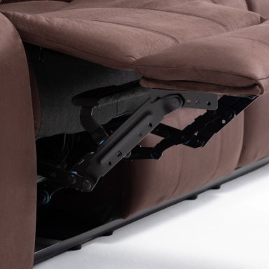 SOFA 3 CUERPOS RECLINABLE TRADICIONAL NORMAN CAFE  OSCURO 2011SFDBR - 4