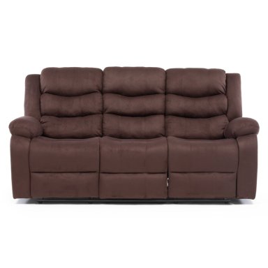 SOFA 3 CUERPOS RECLINABLE TRADICIONAL NORMAN CAFE  OSCURO 2011SFDBR - 6