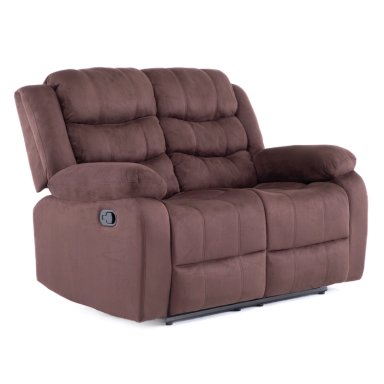 LIVING RECLINABLE SOFA 3 CUERPOS + SOFA 2 CUERPOS CAFE  OSCURO NORMAN 2011DBR - 6
