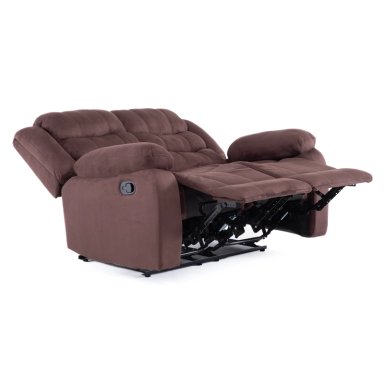 LIVING RECLINABLE SOFA 3 CUERPOS + SOFA 2 CUERPOS CAFE  OSCURO NORMAN 2011DBR - 8